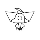 Markut Siyah Çizgisel İkon Logosu, JPG