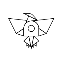 Markut Siyah Çizgisel İkon Logosu, PNG Formatında