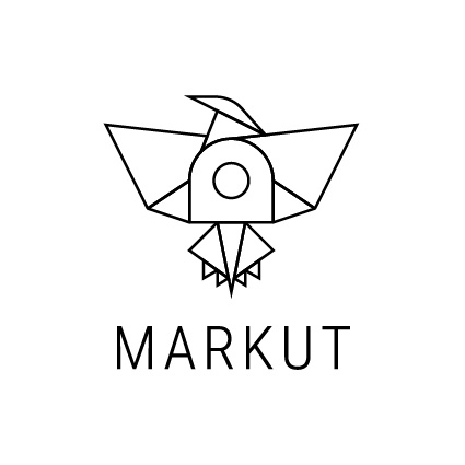 Markut Siyah Çizgisel Logosu, JPG Formatında