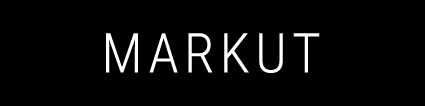 Markut Logotype Beyaz Logosu, Markut yazısı, Roboto Condensed, JPG Formatında