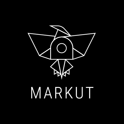 Markut Beyaz Çizgisel Logosu, JPG Formatında