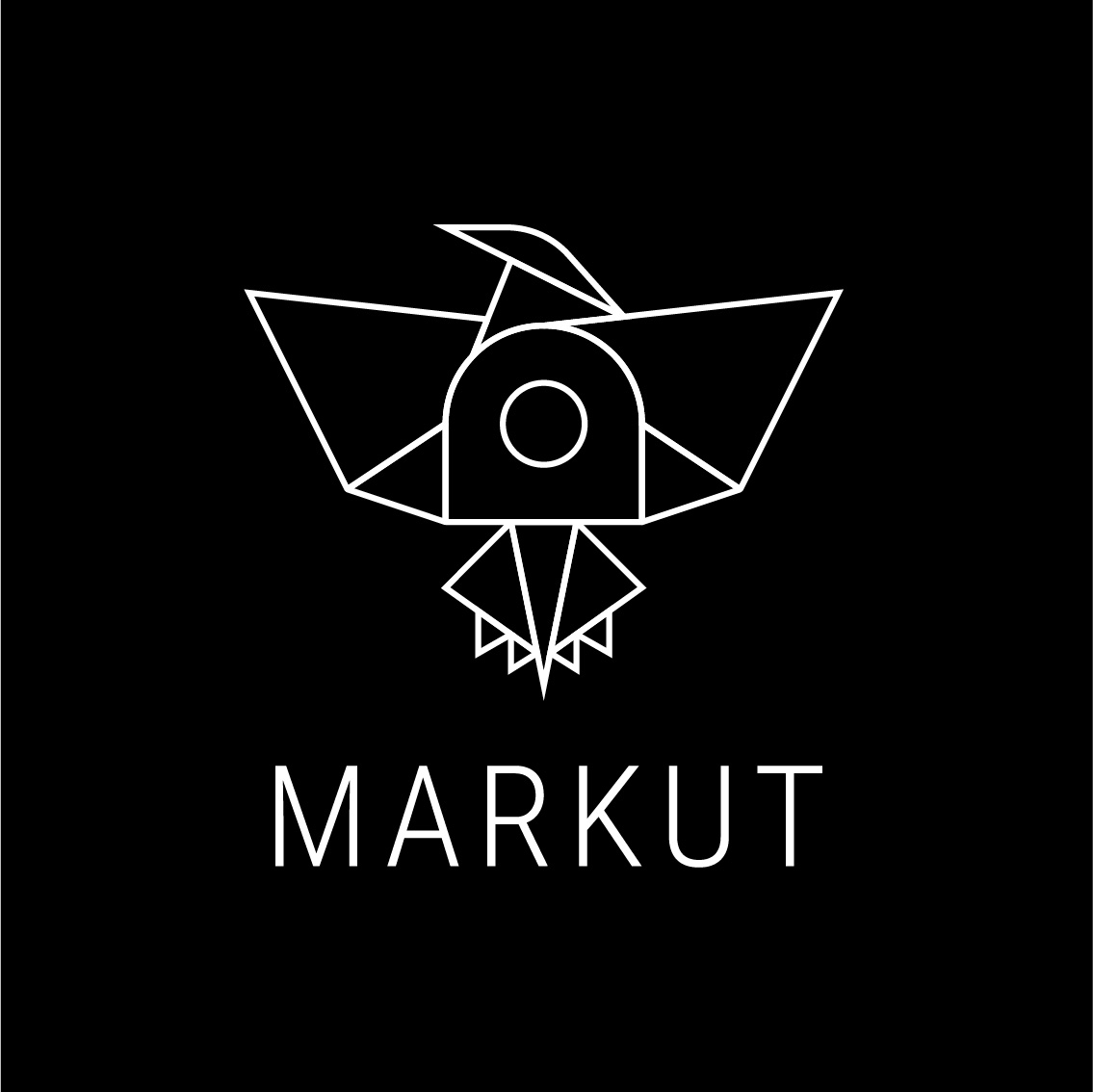 Markut Beyaz Çizgisel Logosu, JPG Formatında