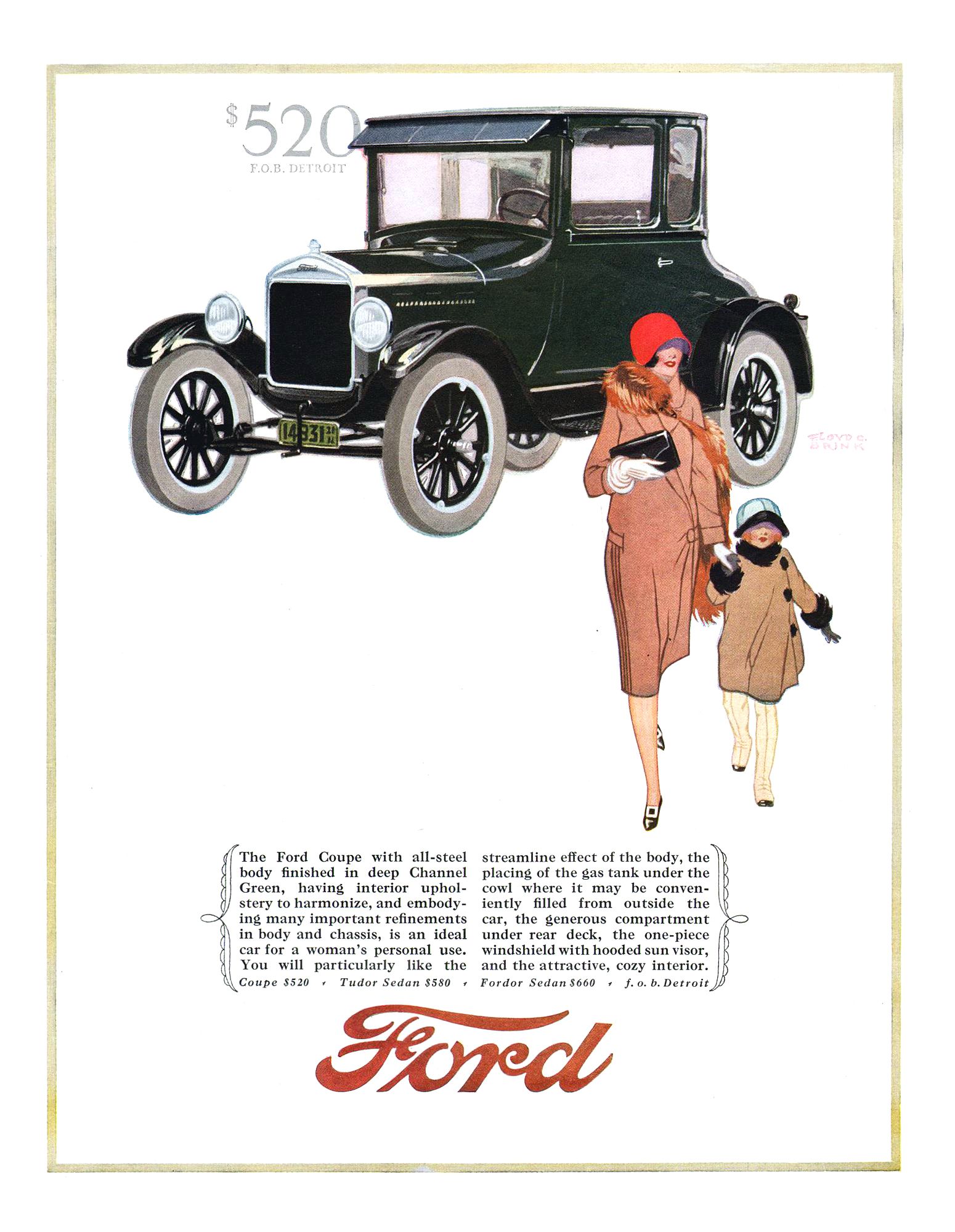 Ford Model T 1926, reklam afişi, Floyd Brink