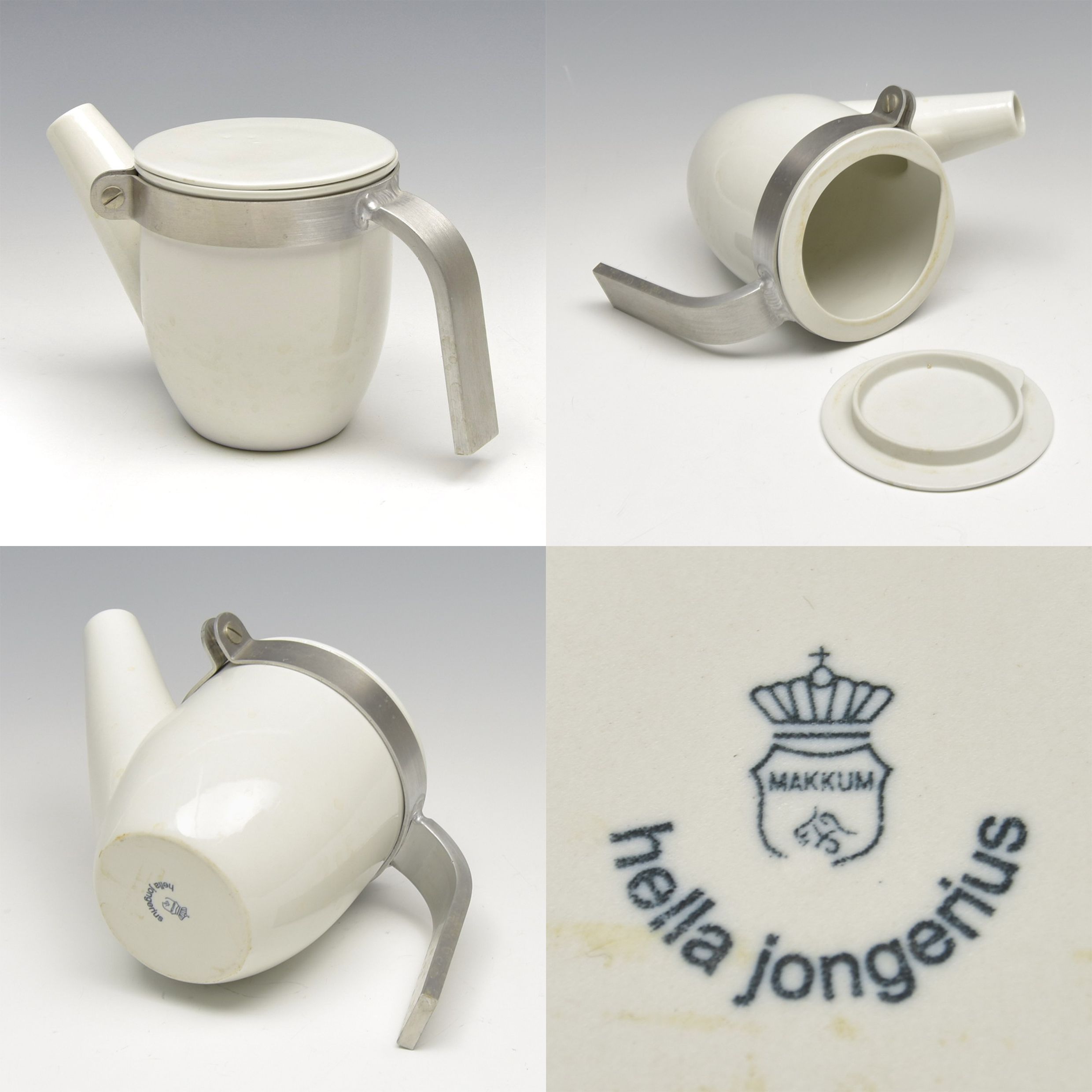 Porselen çaydanlık B-Set bardaklara eşlik edecek şekilde tasarlanmıştır.