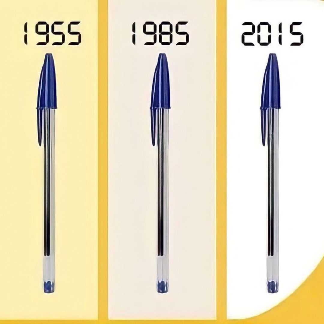 Değişmeyen tek şey, Bic Cristal Pen'dir.